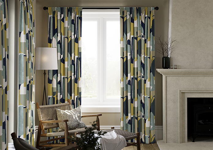 Athena, Ocean - Made to Measure Curtains - Image 3